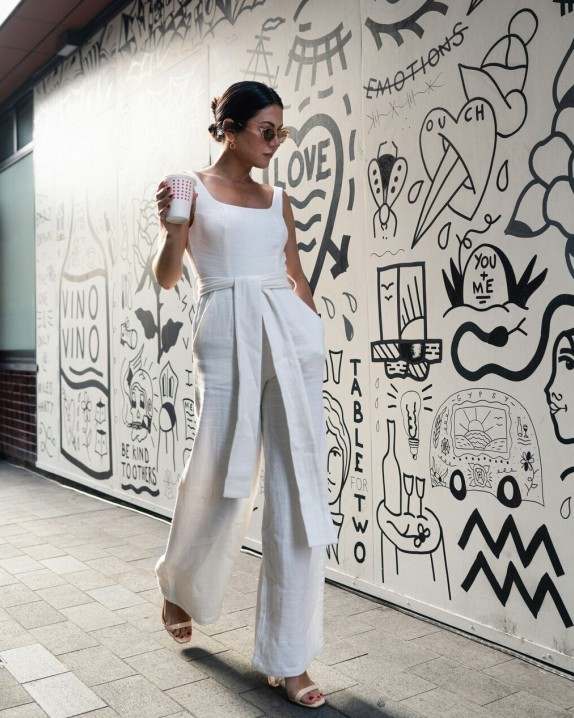 Look 3 — linen blazer